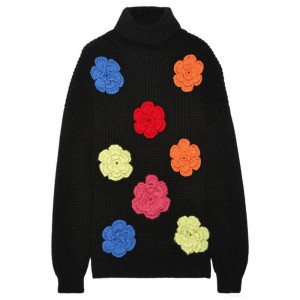 Вълнени водолазки ръчно изработени цветни пуловери за зимни пуловери